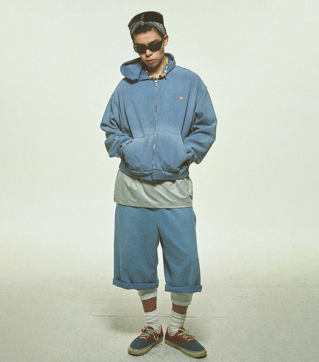 GARMENT DYED HOODIE JUMPER