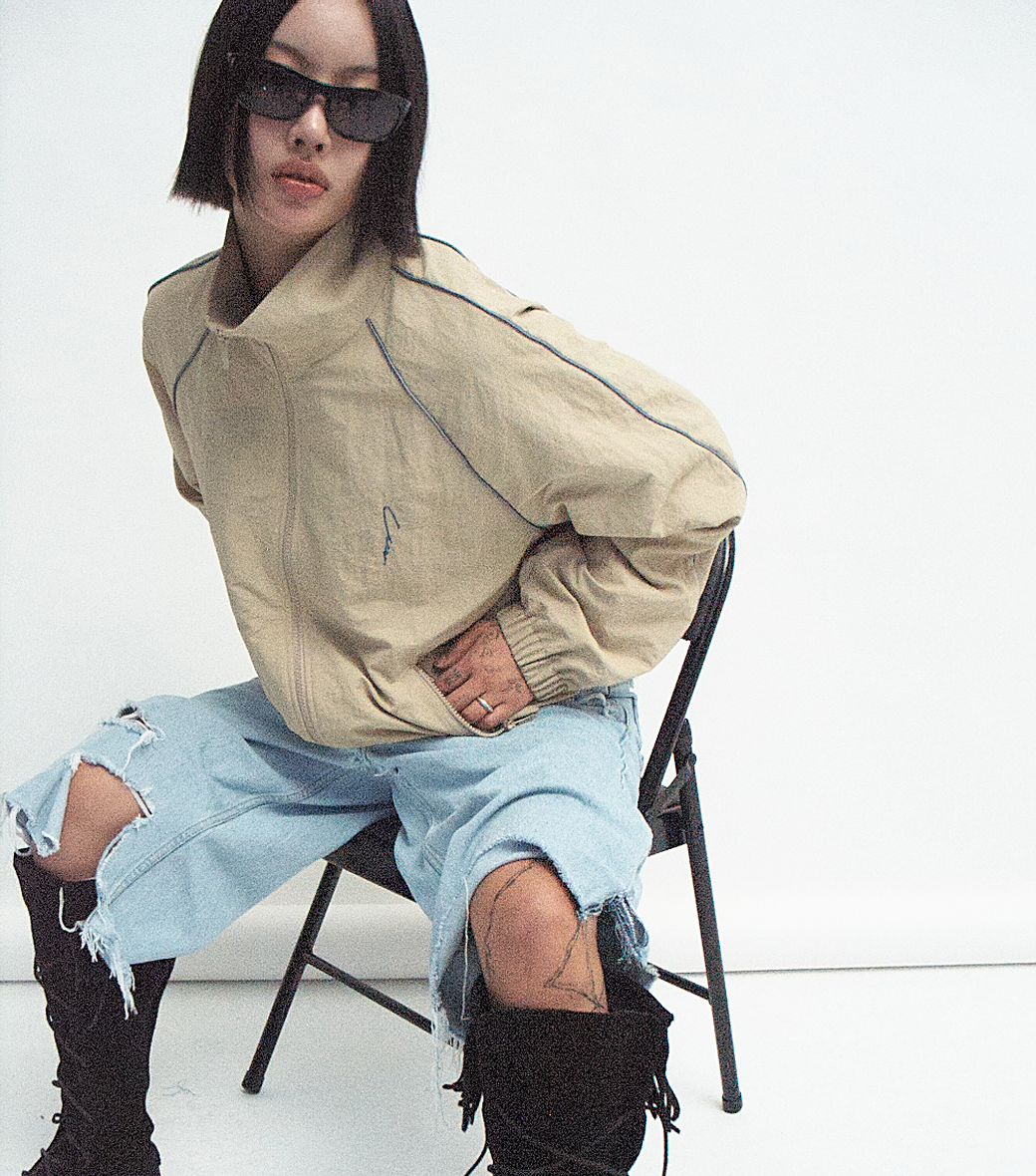 NYLON TRACK JUMPER