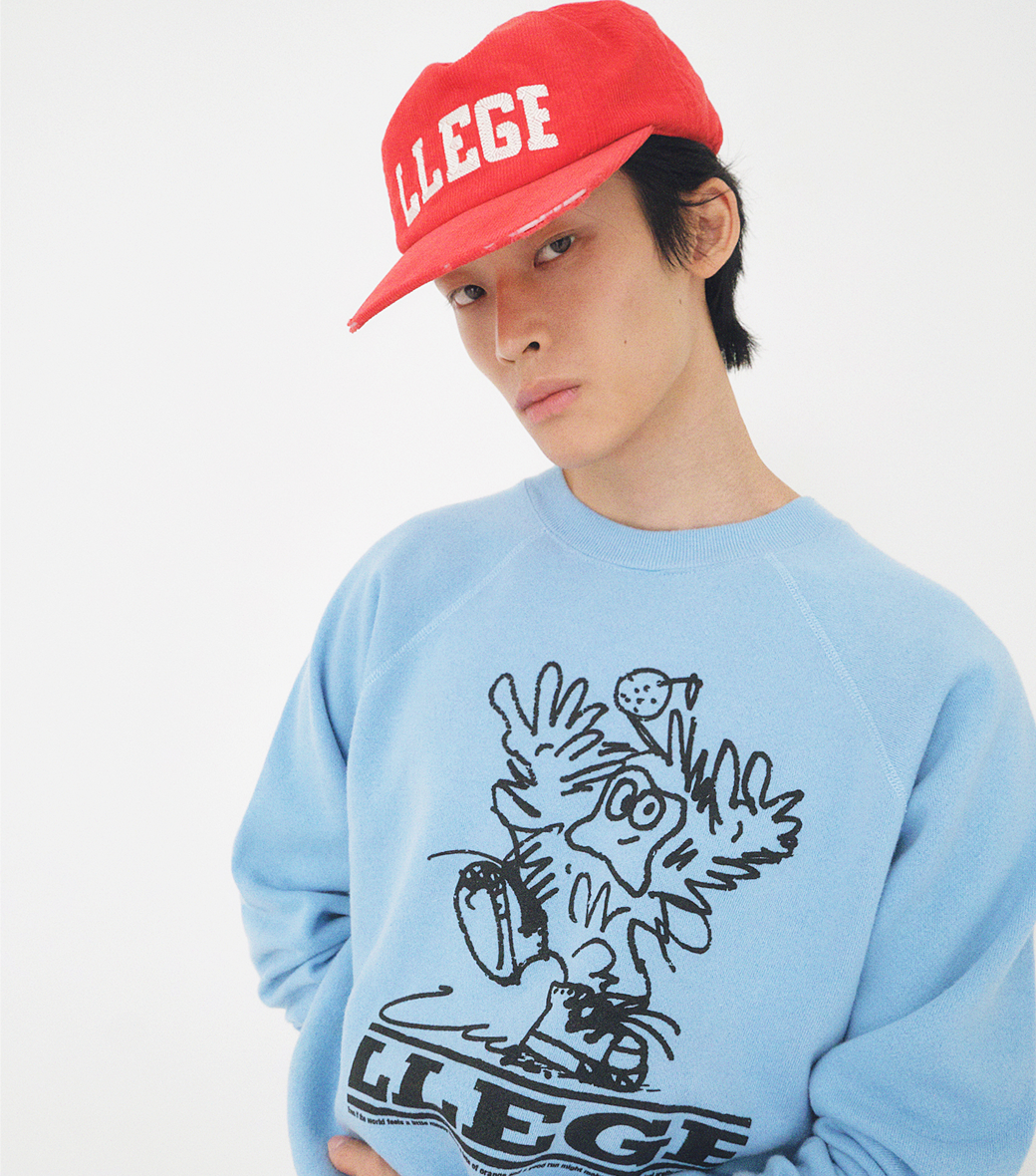 LOGO EMBROIDERY CORDUROY CAP