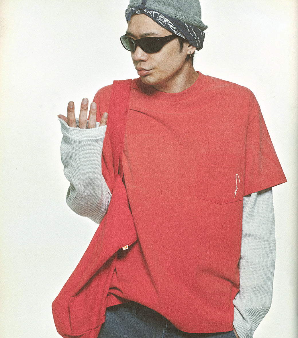WAFFLE SLEEVE LAYERED T-SHIRT