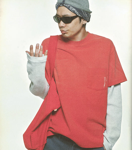 WAFFLE SLEEVE LAYERED T-SHIRT