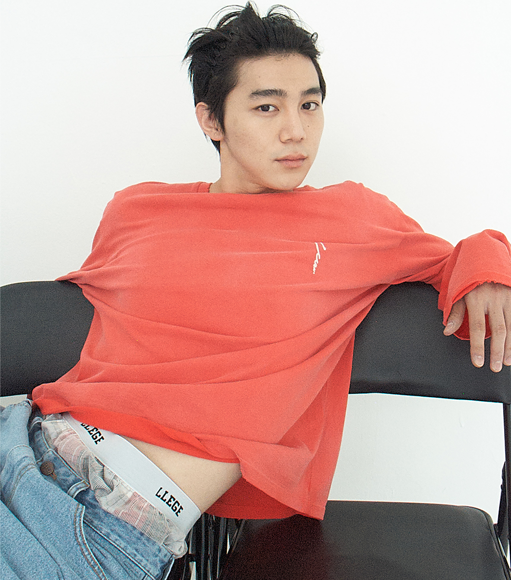 GARMENT DYED LONG SLEEVE LOOSE T-SHIRT