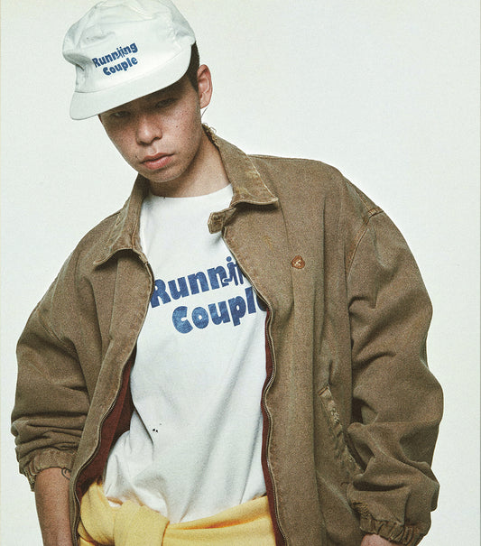 DESTROYED DENIM HARRINGTON