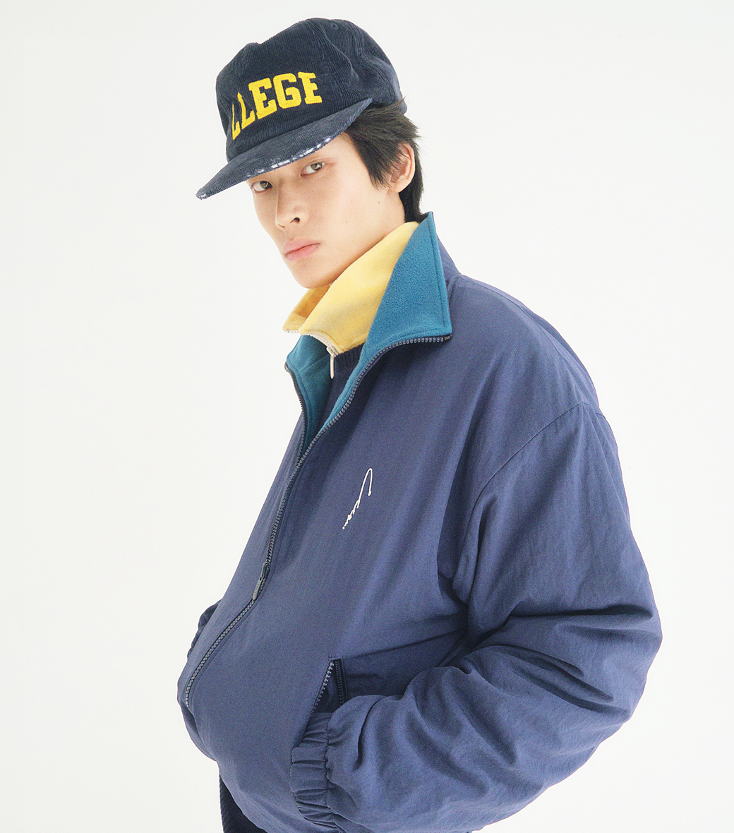 REVERSIBLE FLEECE TRACK JUMPER