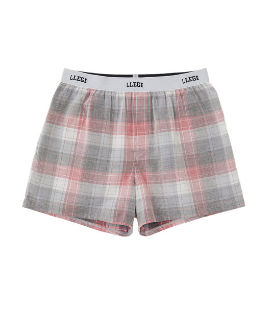 FADED CHECK BOXER PANTS