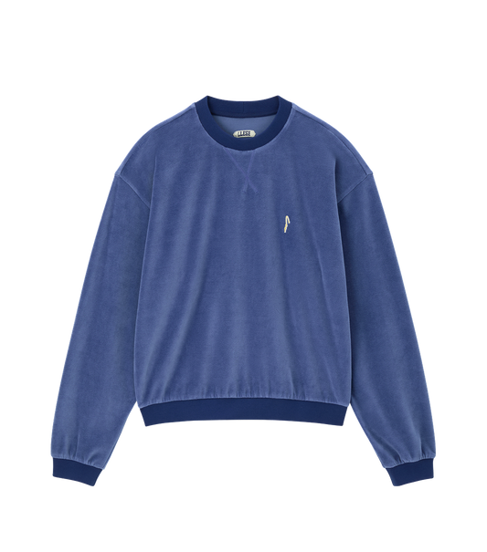 VELOUR OVERSIZED SWEATSHIRT