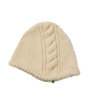 CUBE DETAIL CABLE EARMUFF BEANIE