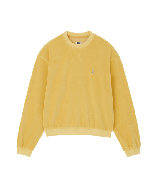 VELOUR OVERSIZED SWEATSHIRT