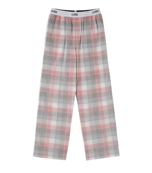 FADED CHECK PAJAMA PANTS
