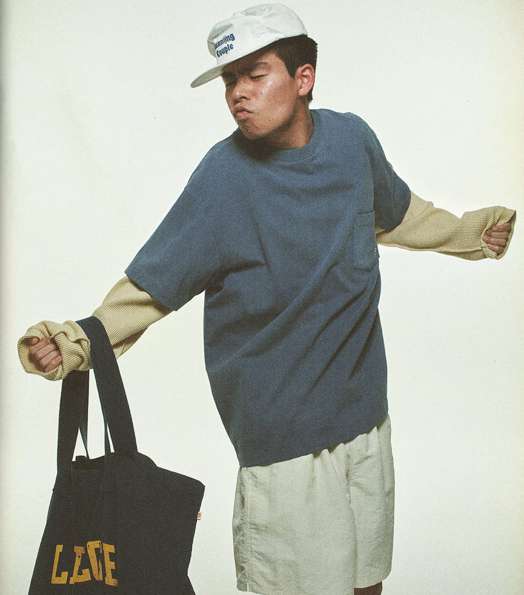 WAFFLE SLEEVE LAYERED T-SHIRT