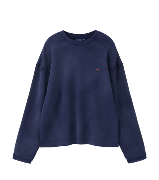 OVERSIZED LLEGE LOGO WAFFLE T-SHIRT