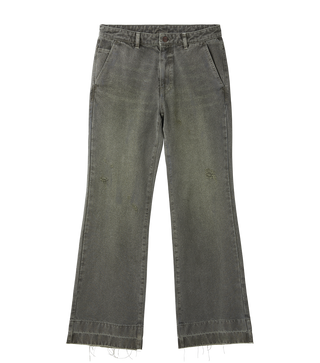 PIGMENT DYED FLARE JEANS