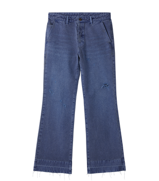 PIGMENT DYED FLARE JEANS