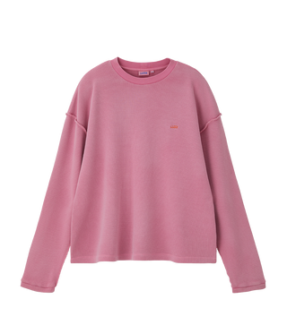 OVERSIZED LLEGE LOGO WAFFLE T-SHIRT