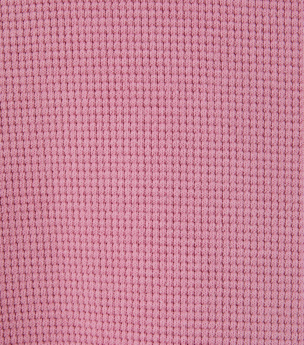 OVERSIZED LLEGE LOGO WAFFLE T-SHIRT