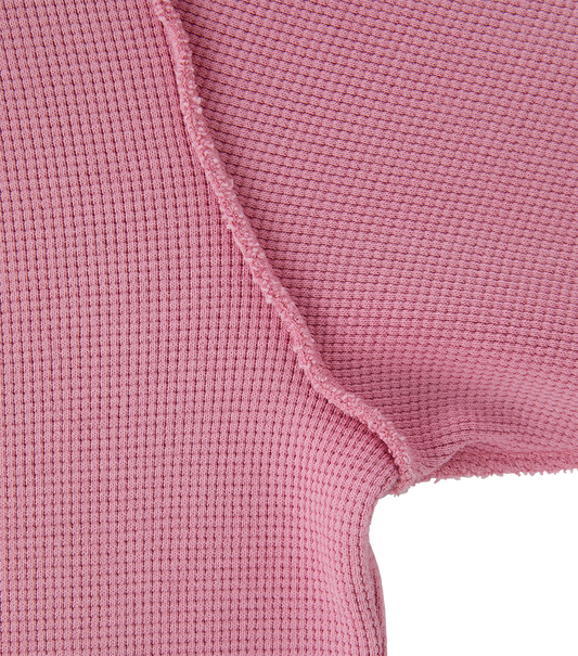 OVERSIZED LLEGE LOGO WAFFLE T-SHIRT