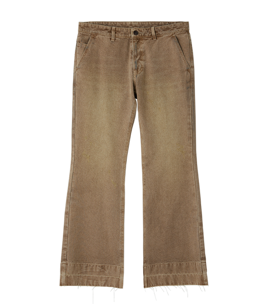 PIGMENT DYED FLARE JEANS