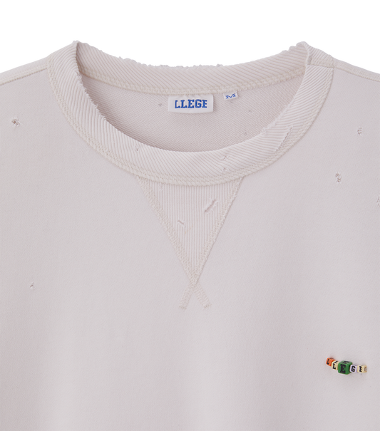 GARMENT DYED CUBE LOGO SWEATSHIRT