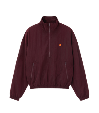JUBANGWOL LOGO NYLON HALF ZIP UP