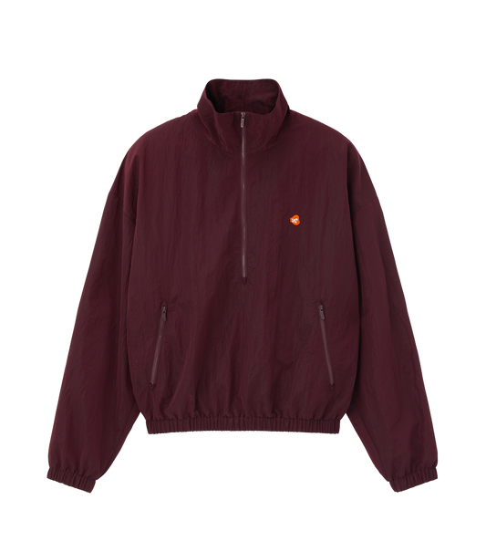 JUBANGWOL LOGO NYLON HALF ZIP UP