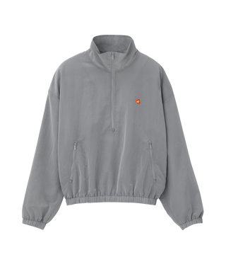 JUBANGWOL LOGO NYLON HALF ZIP UP