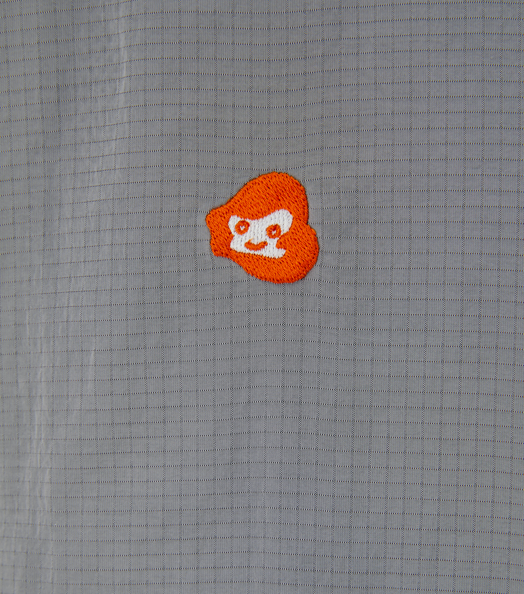 JUBANGWOL LOGO NYLON HALF ZIP UP