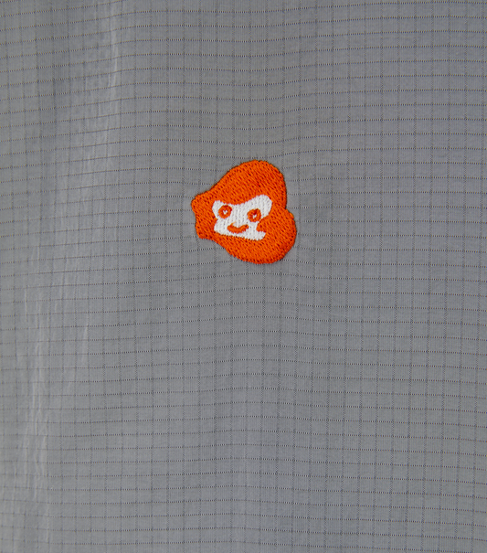 JUBANGWOL LOGO NYLON HALF ZIP UP