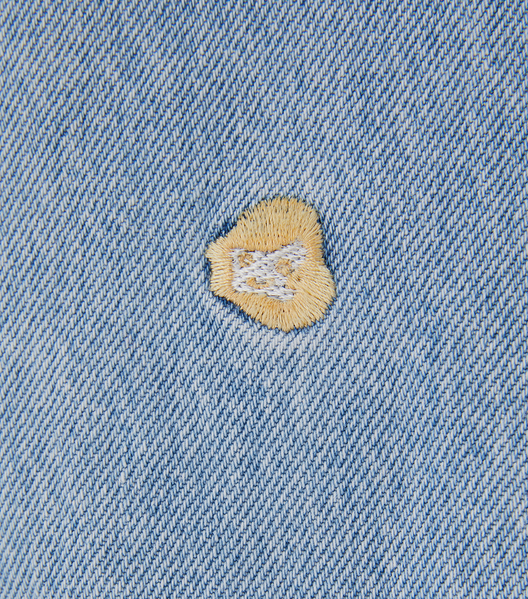 DESTROYED DENIM HARRINGTON