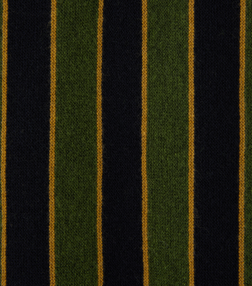 VERTICAL STRIPE POLO KNIT