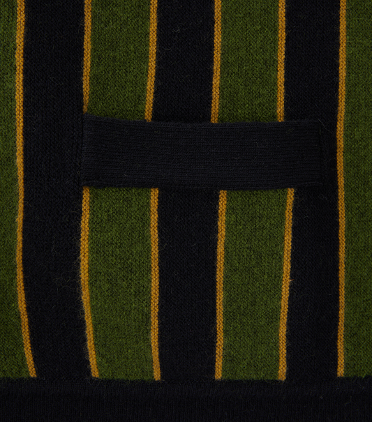 VERTICAL STRIPE KNIT CARDIGAN