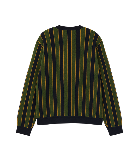 VERTICAL STRIPE KNIT CARDIGAN