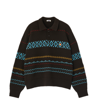 FAIR ISLE POLO KNIT