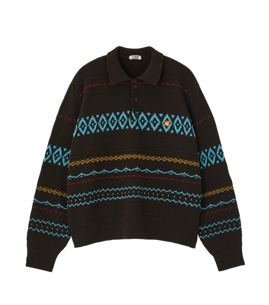 FAIR ISLE POLO KNIT