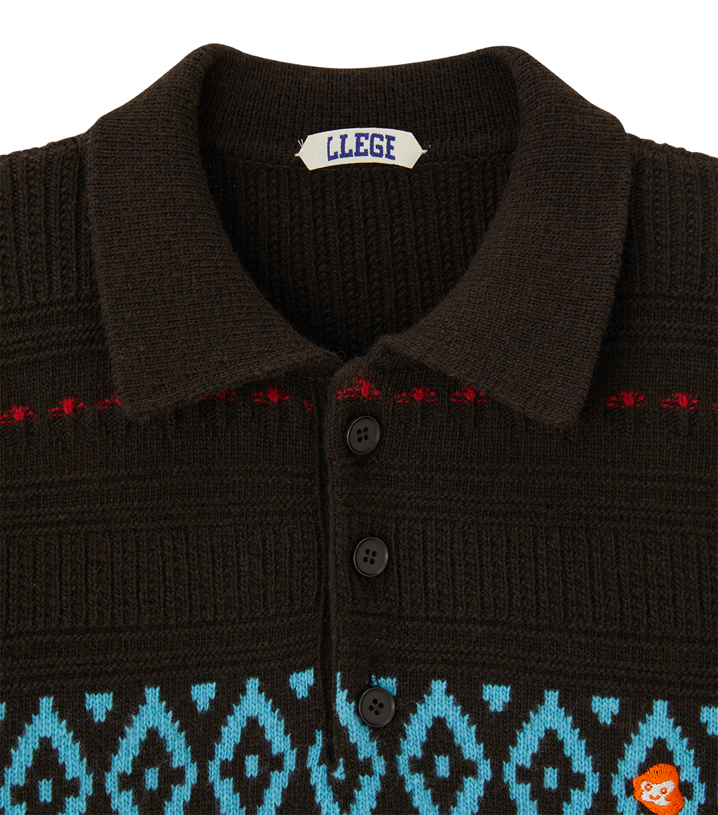 FAIR ISLE POLO KNIT