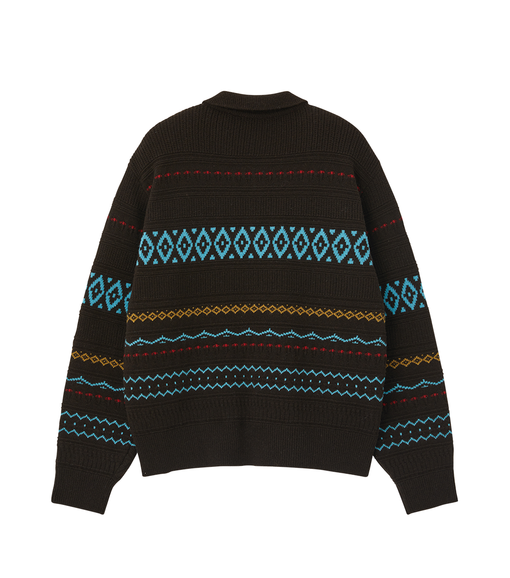FAIR ISLE POLO KNIT