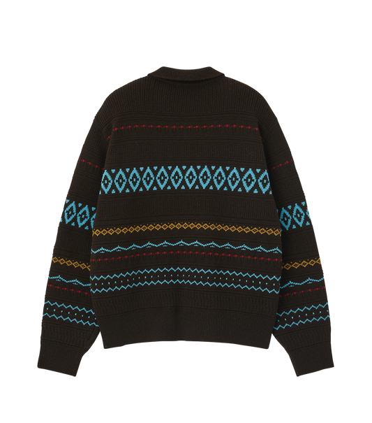 FAIR ISLE POLO KNIT