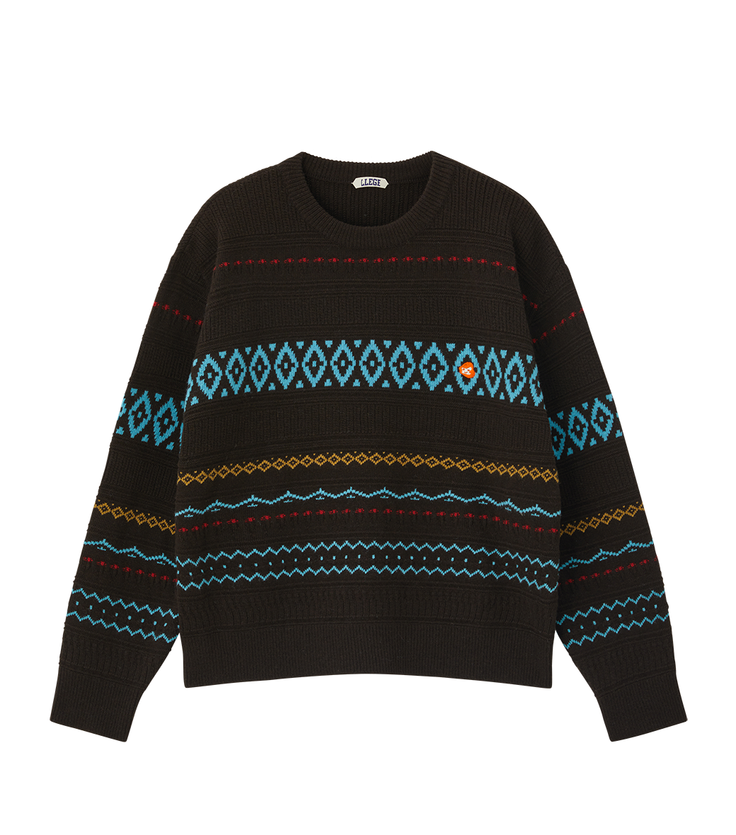 FAIR ISLE ROUND SWEATER