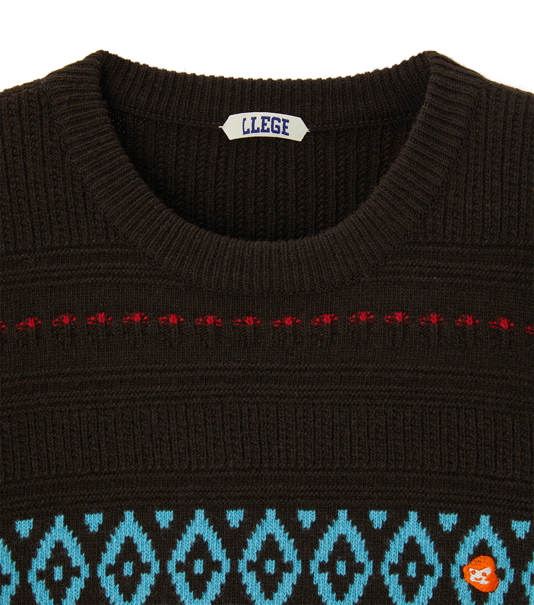 FAIR ISLE ROUND SWEATER