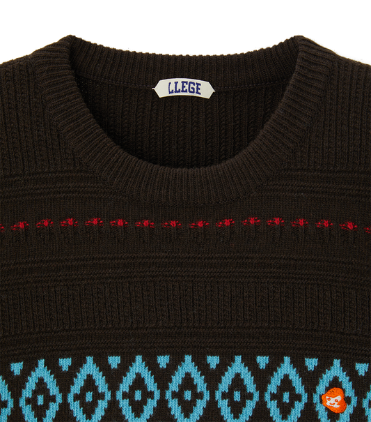 FAIR ISLE ROUND SWEATER