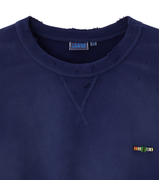 GARMENT DYED CUBE LOGO SWEATSHIRT