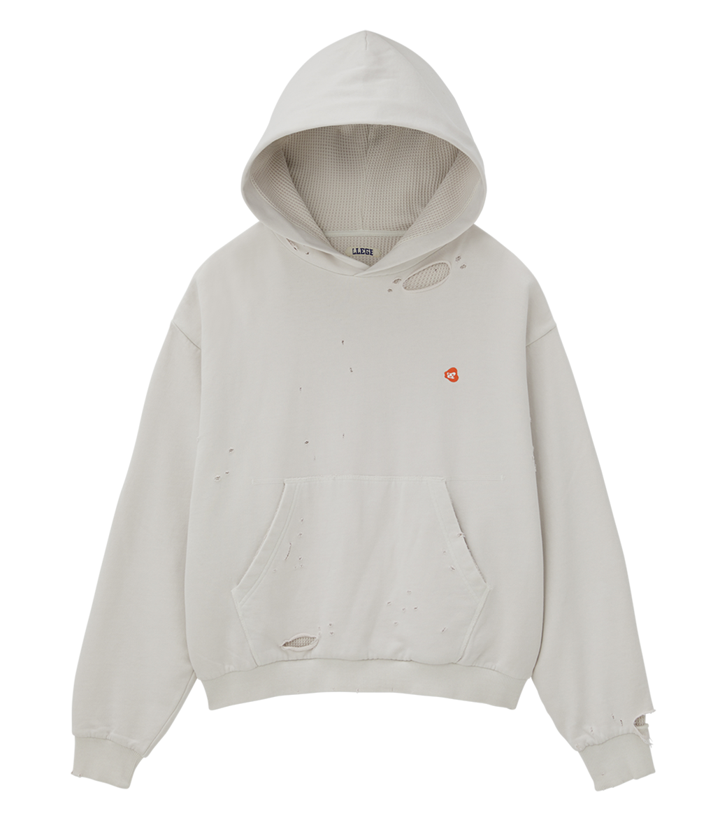 GARMENT DYED REVERSIBLE HOODIE