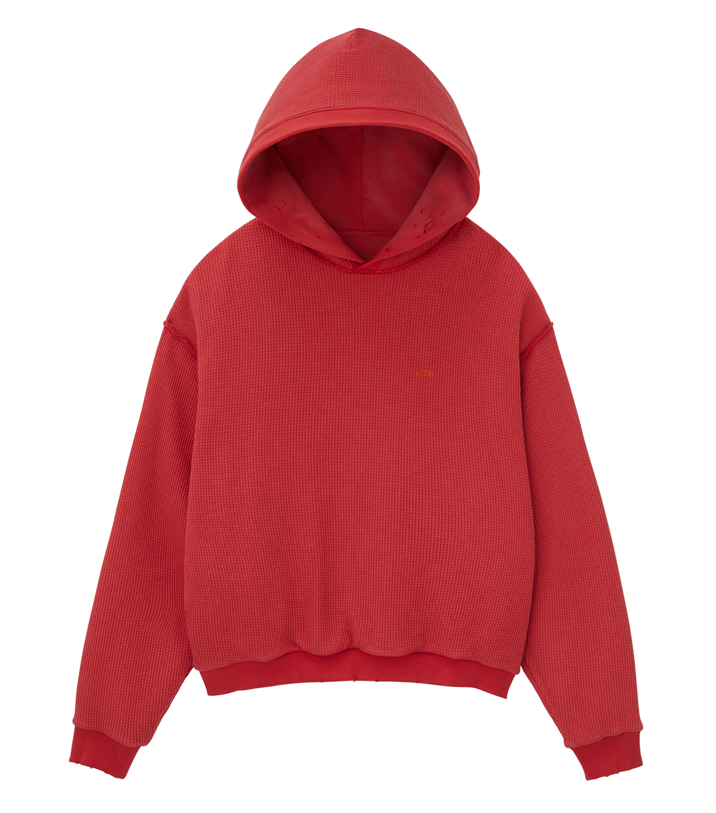 GARMENT DYED REVERSIBLE HOODIE