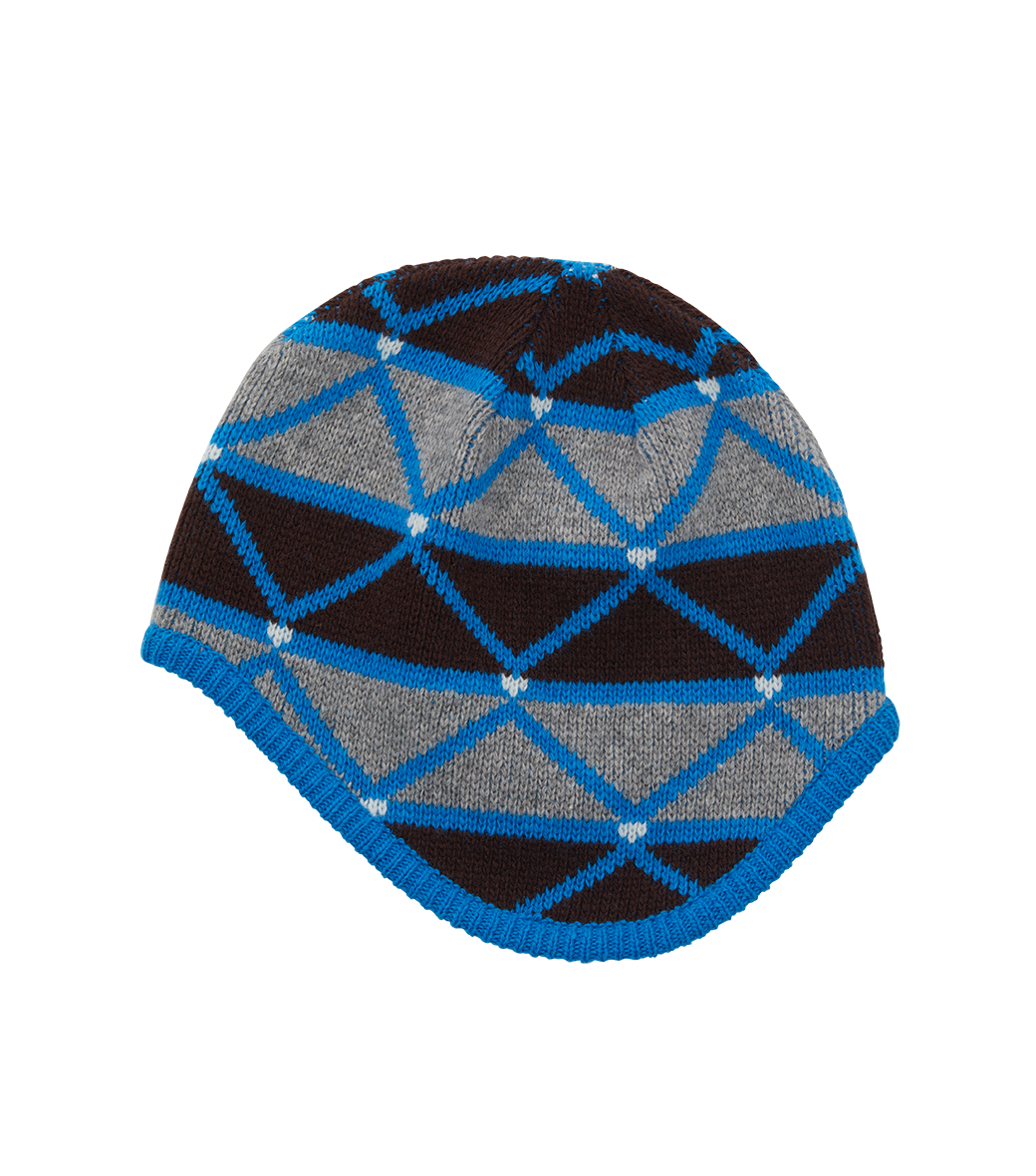 WINTER JAQUARD EARMUFF BEANIE