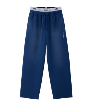 GARMENT DYED LAYERED SWEATPANTS