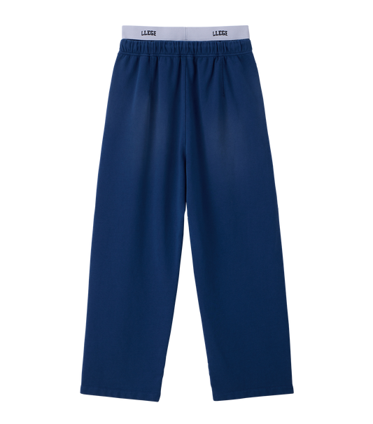 GARMENT DYED LAYERED SWEATPANTS