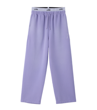 GARMENT DYED LAYERED SWEATPANTS