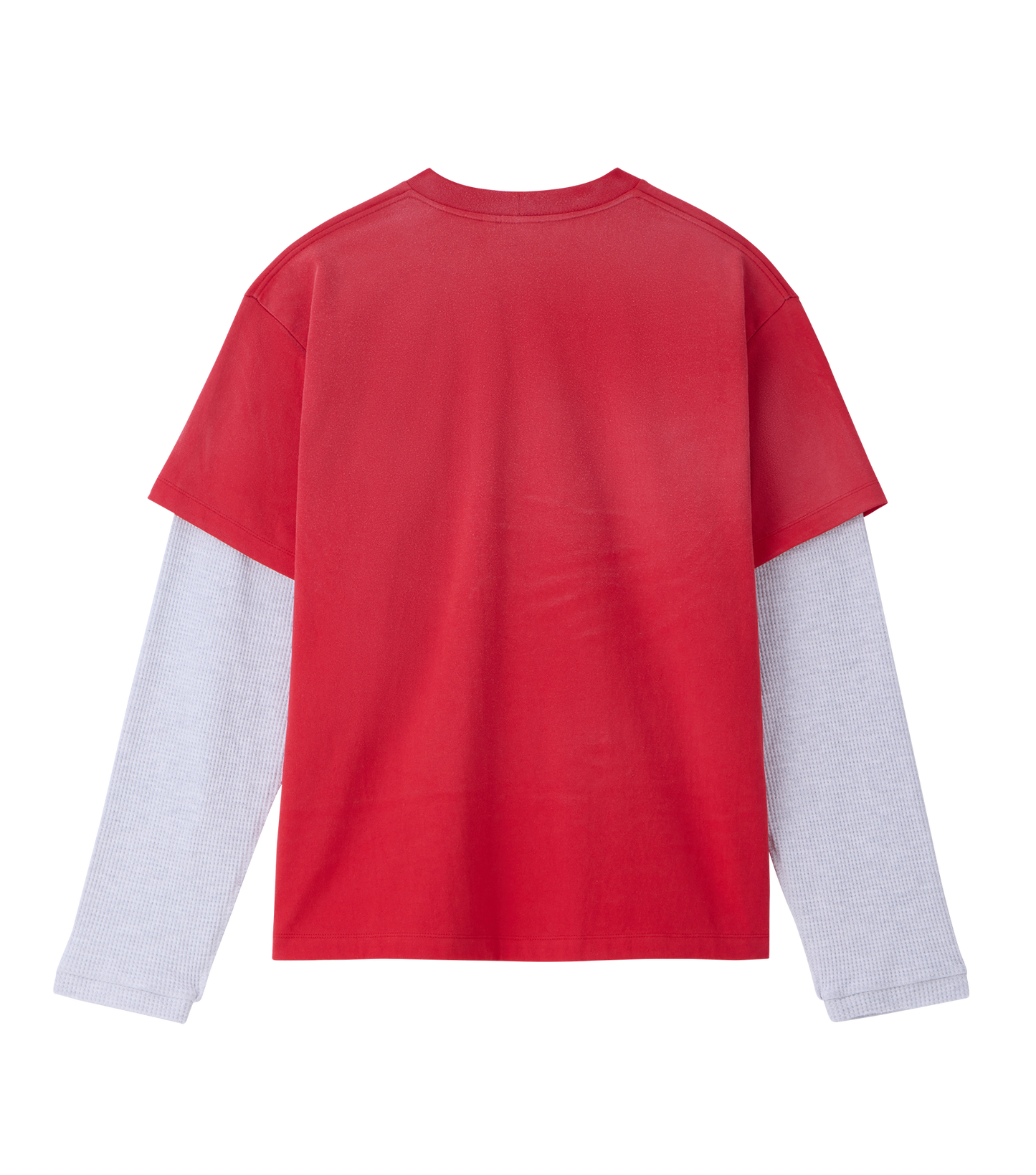 WAFFLE SLEEVE LAYERED T-SHIRT