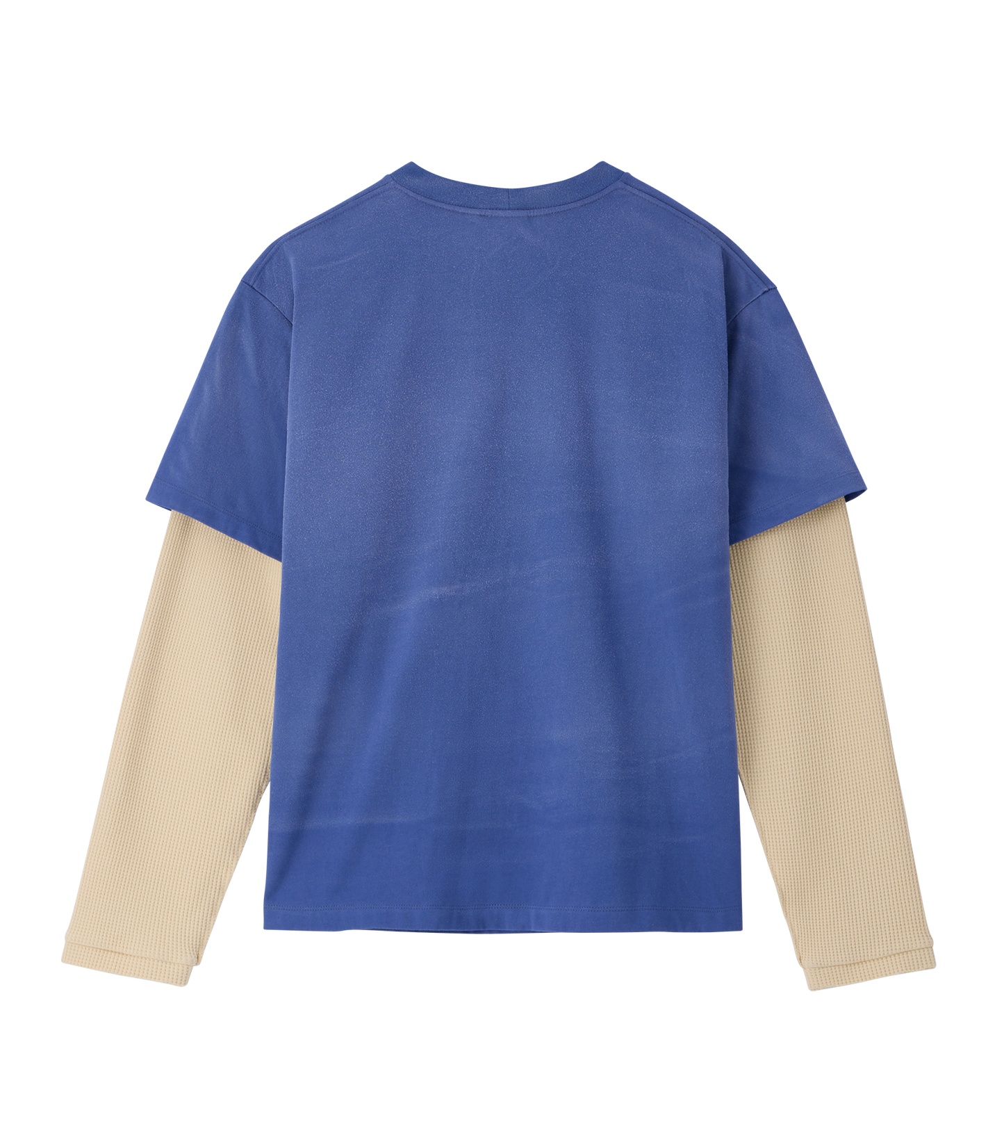 WAFFLE SLEEVE LAYERED T-SHIRT