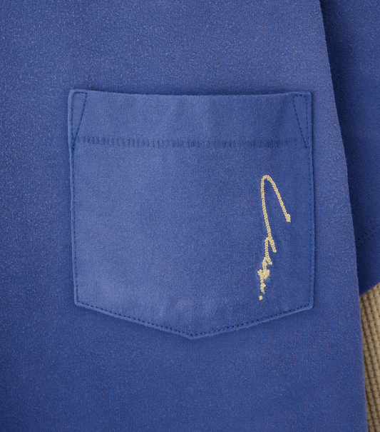 WAFFLE SLEEVE LAYERED T-SHIRT