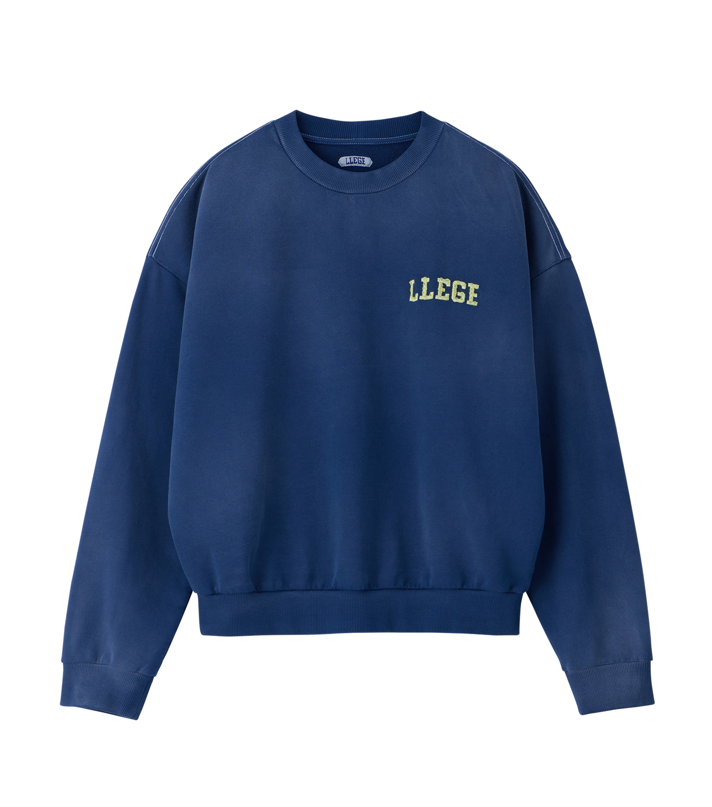 GARMENT DYED FRYED LOGO SWEATSHIRT